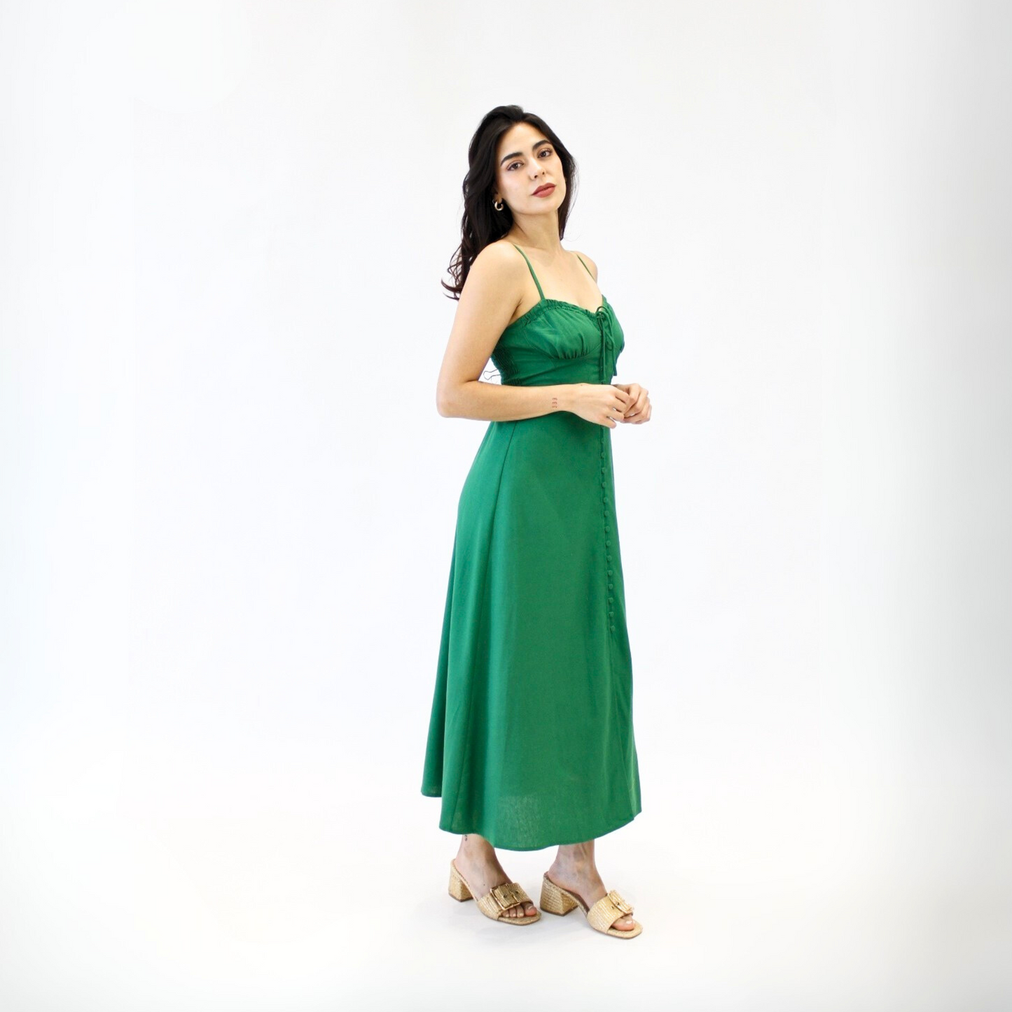 Vestido Botones Midi