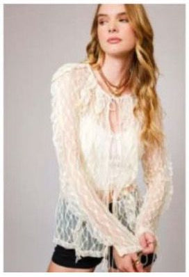 Blusa Transparente de encaje